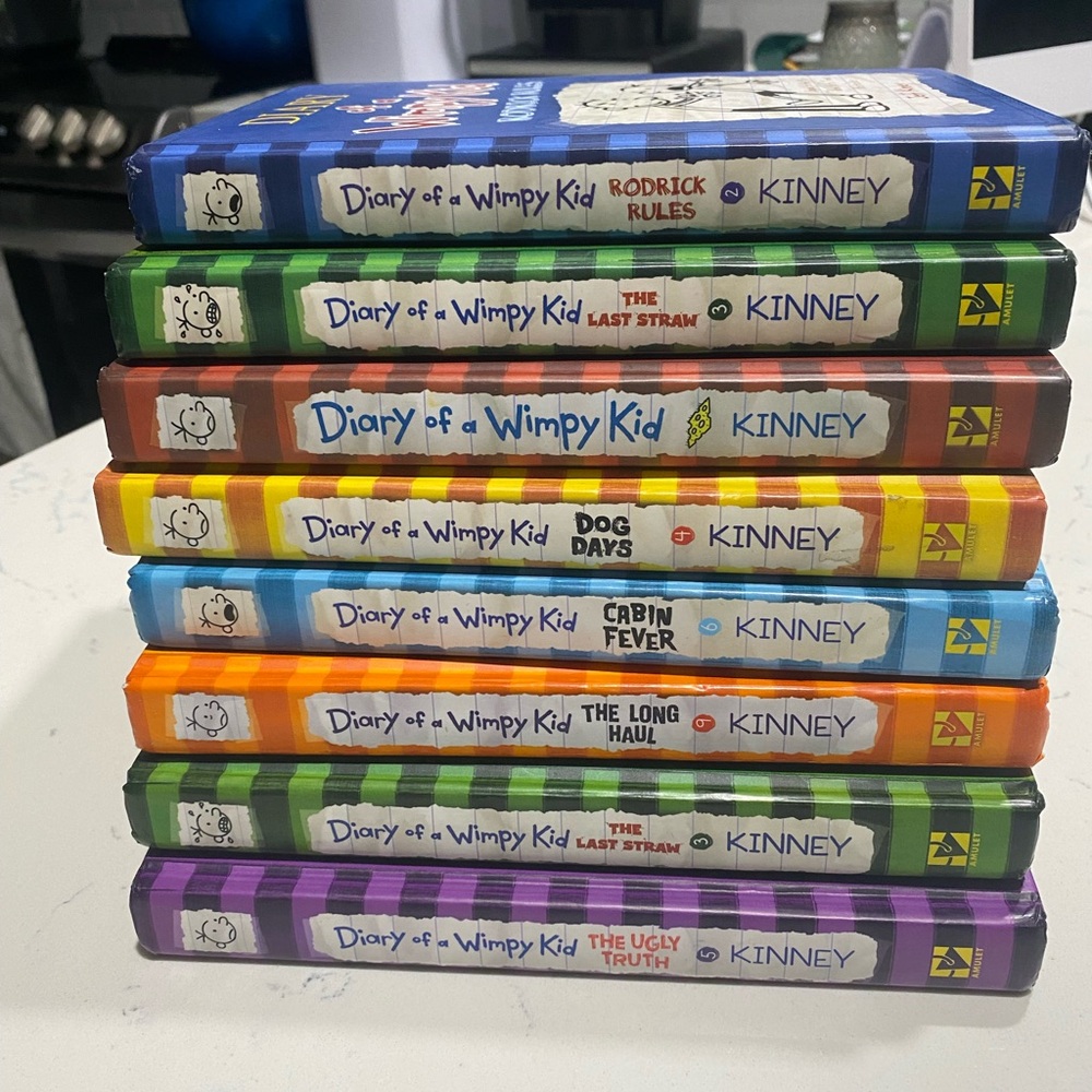Diary of a Wimpy Kid, excellent funny series.5 th grade ( new n like new books)